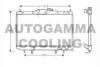 AUTOGAMMA 104378 Radiator, engine cooling